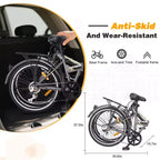 Whisen 24 Folding City Bike, Adult Bicycles with Shimano 7-Speed, Steel Frame
