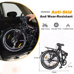 Whisen 24 Folding City Bike, Adult Bicycles with Shimano 7-Speed, Steel Frame