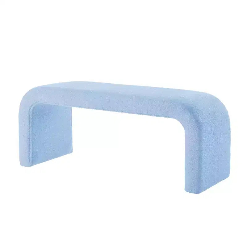 Panca moderna a U in tre pezzi e set pouf, incluso un piccolo pouf-divano, è perfetta da posizionare nell'ingresso o in camera da letto.