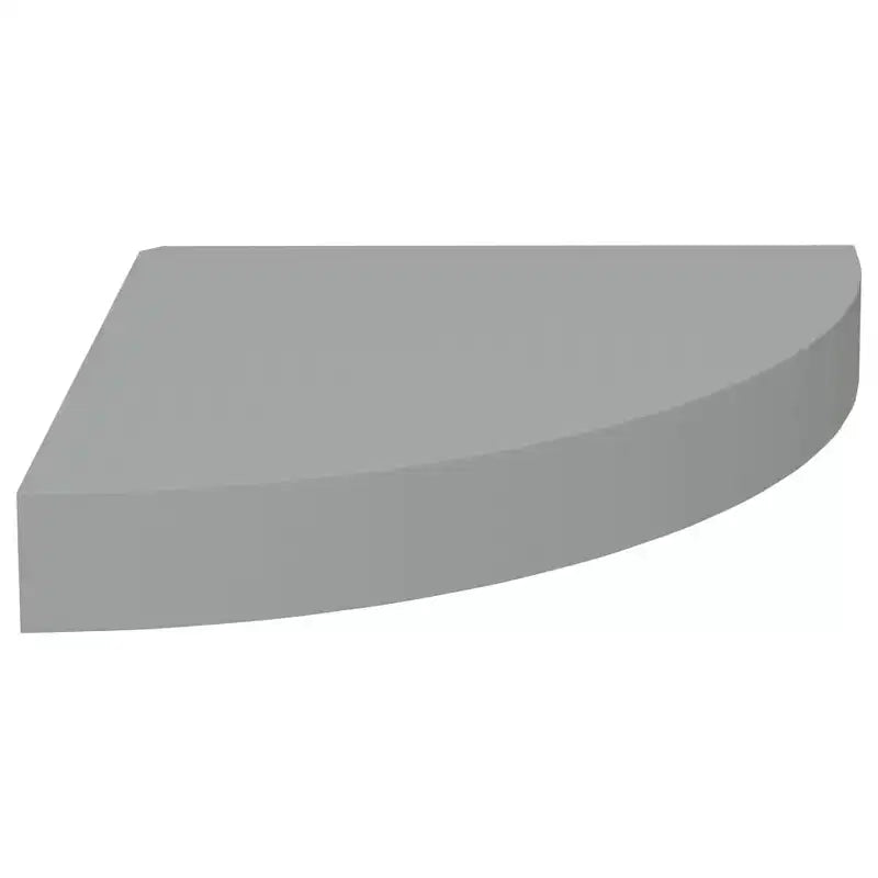 Mensola ad angolo set da 2 in MDF grigio a nido d'ape, metallo 25x25 cm