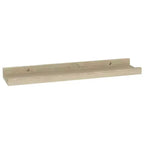 Set di 2 mensole da parete in MDF, rovere Sonoma, medie
