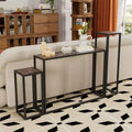 GDFStudio Quinn Rustic 3 Piece Console Table Set