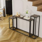 Set di 3 tavolini consolle GDFStudio Quinn Rustico