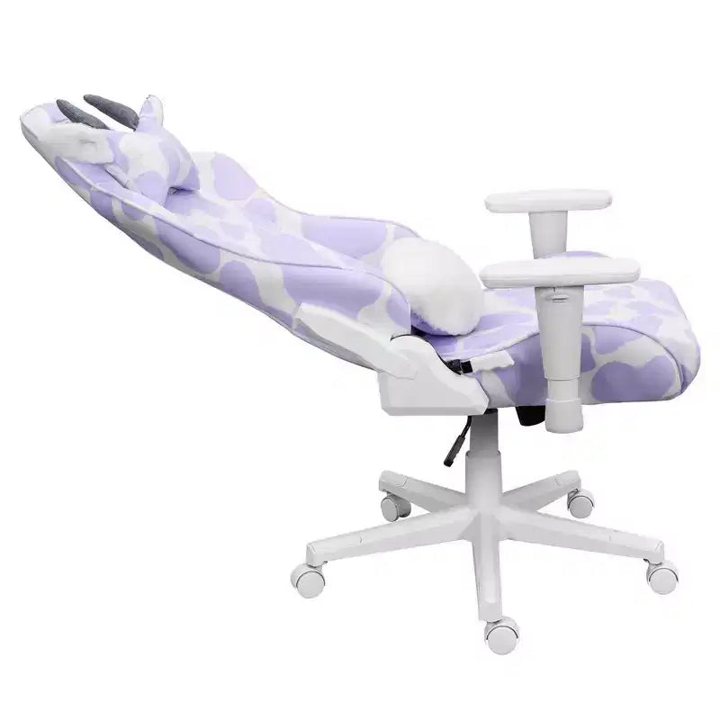 TS85 Lavender Print COW Series Gaming Chair