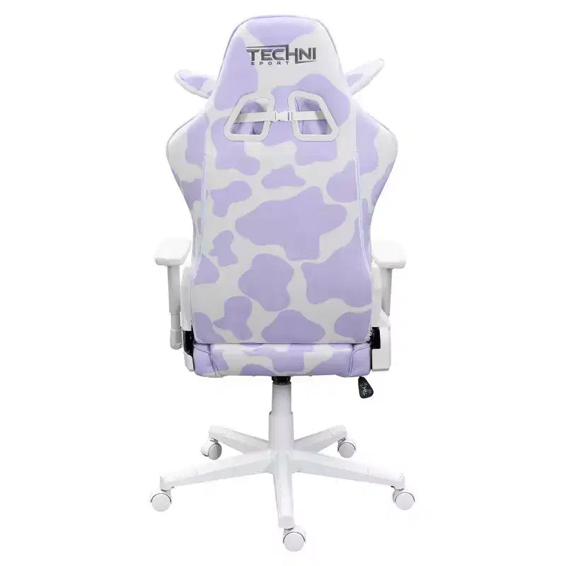 TS85 Lavender Print COW Series Gaming Chair