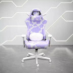 TS85 Lavender Print COW Series Gaming Chair