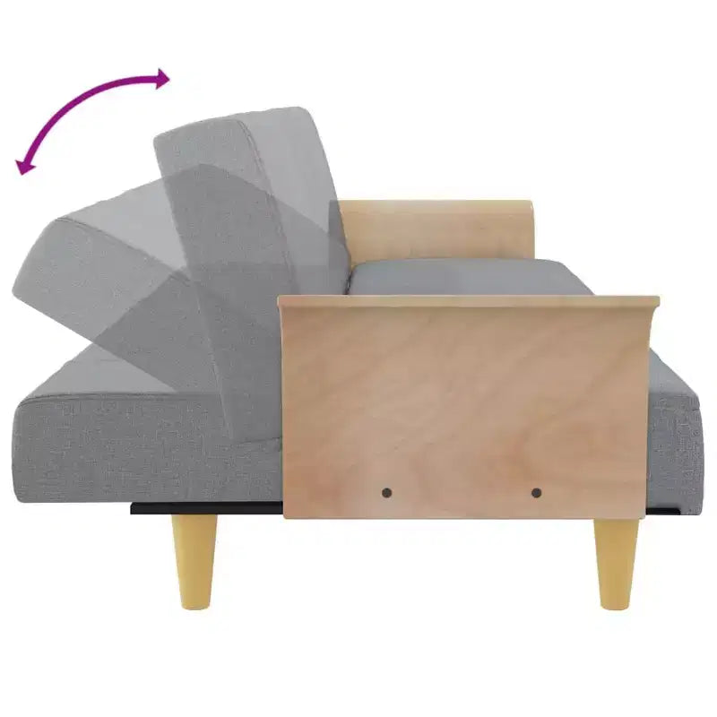 vidaXL Sofa Bed Sleeper Sofa Couch Bed Settee for Living Room Settee Fabric