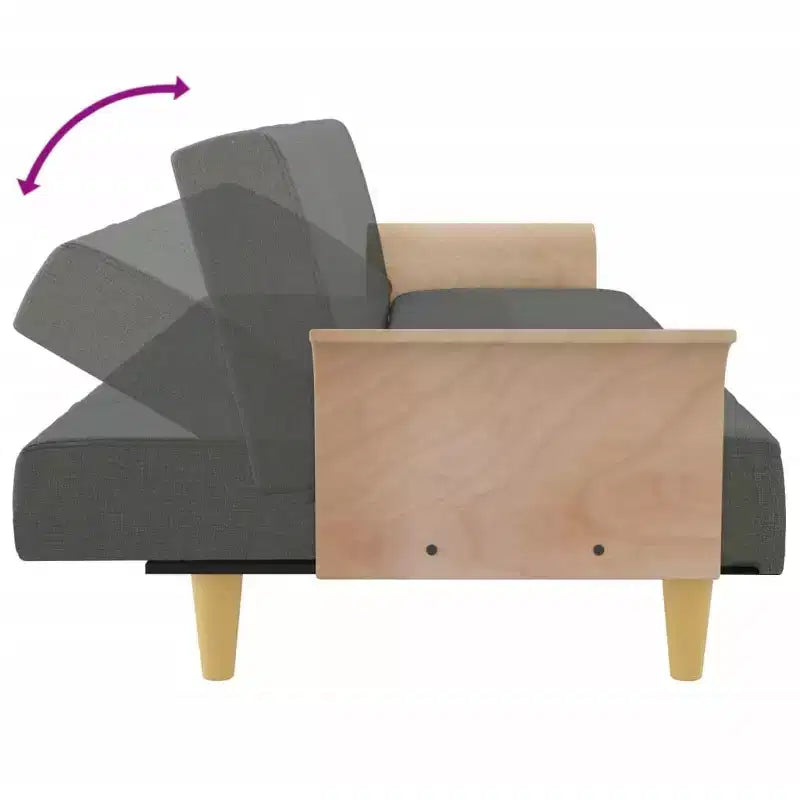 vidaXL Sofa Bed Sleeper Sofa Couch Bed Settee for Living Room Settee Fabric