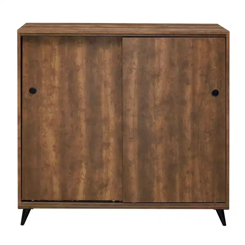 Scarpiera Royal Hampton con 2 ante scorrevoli e gambe a compasso, Rovere Marrone
