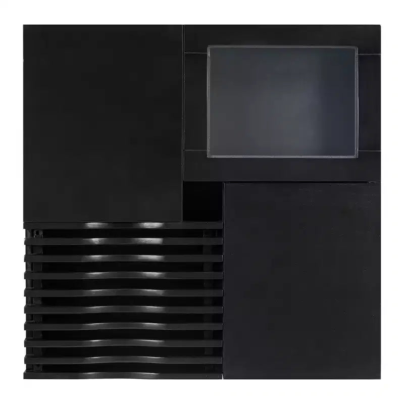 Tavolino da Caffè Quadrato Allungabile con Cassetti, Tavolino Centrale Unico in Vetro Temperato con Spazio Contenitore per Soggiorno