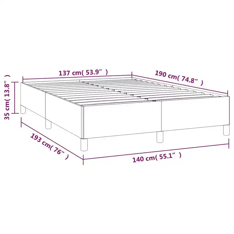 Struttura letto in velluto grigio chiaro (100% poliestere), compensato Francese
