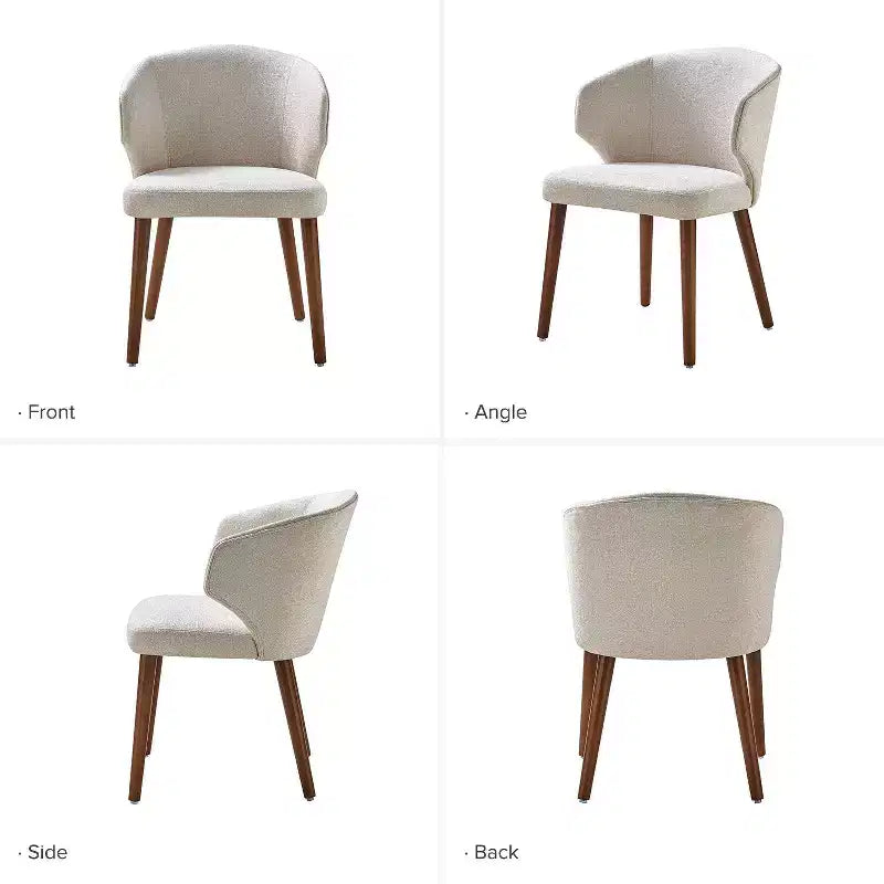 Sedia da pranzo imbottita Ester Modern Mid-century - set da 4|ARTFUL LIVING DESIGNS