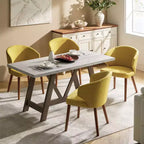 Sedia da pranzo imbottita Ester Modern Mid-century - set da 4|ARTFUL LIVING DESIGNS