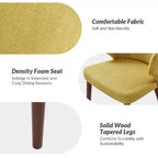 Sedia da pranzo imbottita Ester Modern Mid-century - set da 4|ARTFUL LIVING DESIGNS