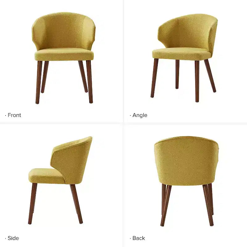Sedia da pranzo imbottita Ester Modern Mid-century - set da 4|ARTFUL LIVING DESIGNS