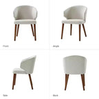 Sedia da pranzo imbottita Ester Modern Mid-century - set da 4|ARTFUL LIVING DESIGNS