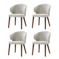 Ester Mid-century Modern Upholstered Dining Chair Set of 4|ARTFUL LIVING DESIGNS