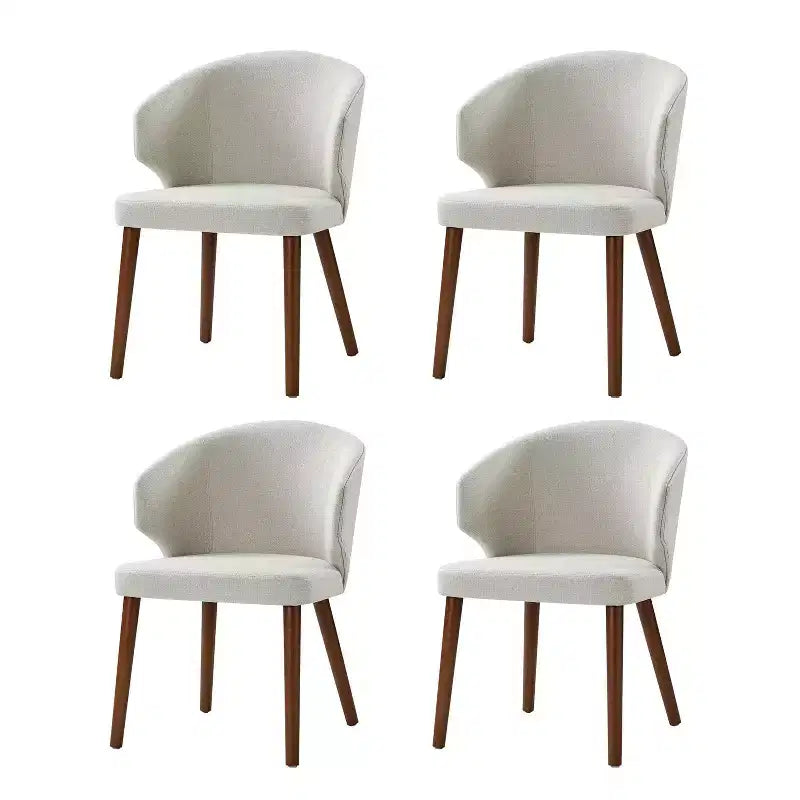 Ester Mid-century Modern Upholstered Dining Chair Set of 4|ARTFUL LIVING DESIGNS