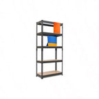 28 inch Wx 12.3 inch Dx 59.5 inch H 5 tier boltless metal shelving unit heavy duty adjustable garage storage utility rack organization