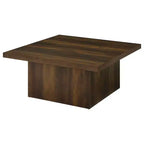 Coaster, Tavolino da caffè cocktail in legno multistrato Devar Square