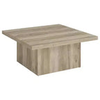 Coaster, Tavolino da caffè cocktail in legno multistrato Devar Square