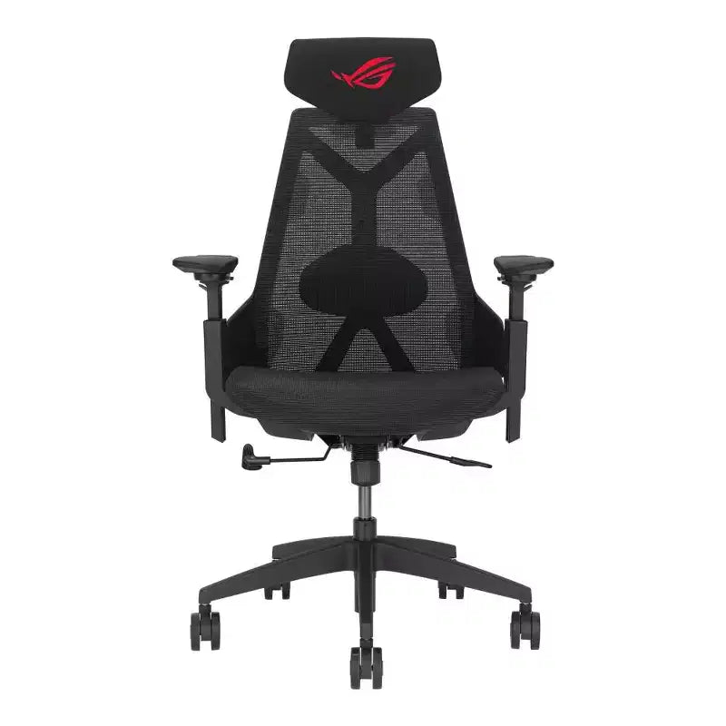 ASUS ROG Destrier Core Ergo Gaming Chair, Futuristic Cyborg Aesthetic, Versatile Seat Adjustments, Mobile Gaming Arm Support Mode, Acoustic Panel