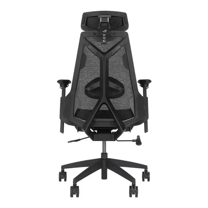 ASUS ROG Destrier Core Ergo Gaming Chair, Futuristic Cyborg Aesthetic, Versatile Seat Adjustments, Mobile Gaming Arm Support Mode, Acoustic Panel