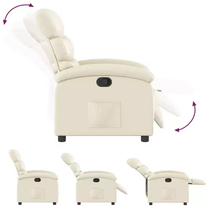 vidaXL Recliner Chair Adjustable Reclining Armchair Home Theater Faux Leather