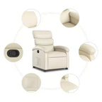 vidaXL Recliner Chair Adjustable Reclining Armchair Home Theater Faux Leather