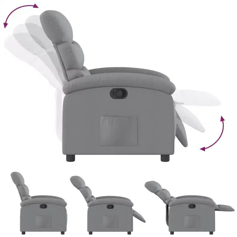 vidaXL Recliner Chair Adjustable Reclining Armchair Home Theater Faux Leather