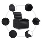 vidaXL Recliner Chair Adjustable Reclining Armchair Home Theater Faux Leather