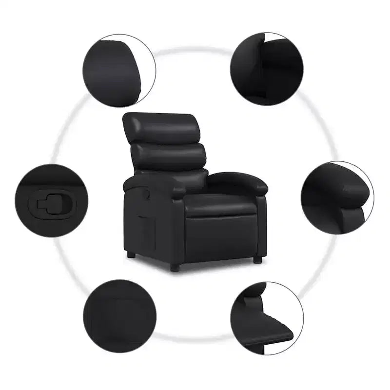 vidaXL Recliner Chair Adjustable Reclining Armchair Home Theater Faux Leather