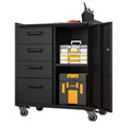 VIYET 35H Heavy-Duty Steel Tool Cabinet with Wheels - Categorized Drawers + Lockable Storage (Adjustable Shelf), Garage/Home/Office/Workshop