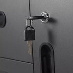 VIYET 35H Armadietto Portautensili in Acciaio Resistente con Ruote - Cassetti Organizzati + Vano Portatutto con Serratura (Ripiano Regolabile), per Garage/Casa/Ufficio/Officina