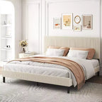 Letto imbottito moderno Olli di GDFStudio con testiera
