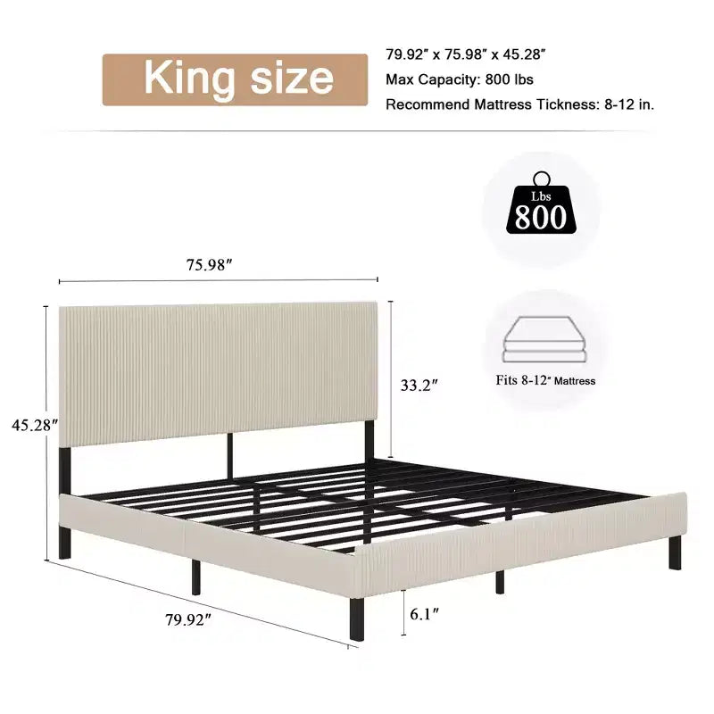 Letto imbottito moderno Olli di GDFStudio con testiera