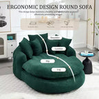 Okak Bean Bag Couch with 5 Pillows, Large Bean Bag Sofas for Adults/Kids, Giant Floor Chair with Wrap Around Back for Living Room