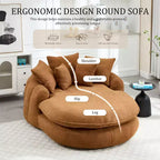 Okak Bean Bag Couch with 5 Pillows, Large Bean Bag Sofas for Adults/Kids, Giant Floor Chair with Wrap Around Back for Living Room