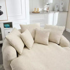 Okak Bean Bag Couch with 5 Pillows, Large Bean Bag Sofas for Adults/Kids, Giant Floor Chair with Wrap Around Back for Living Room