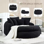 Okak Bean Bag Couch with 5 Pillows, Large Bean Bag Sofas for Adults/Kids, Giant Floor Chair with Wrap Around Back for Living Room