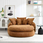 Okak Bean Bag Couch with 5 Pillows, Large Bean Bag Sofas for Adults/Kids, Giant Floor Chair with Wrap Around Back for Living Room