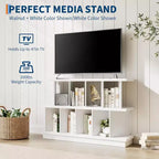 8 Cube Storage Organizer  Wood Low Bookshelf with 10 Removable Back Panels for Living Room, Bedroom, Entryway, Home Office