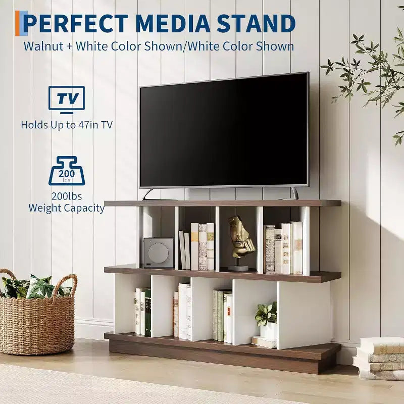 8 Cube Storage Organizer  Wood Low Bookshelf with 10 Removable Back Panels for Living Room, Bedroom, Entryway, Home Office