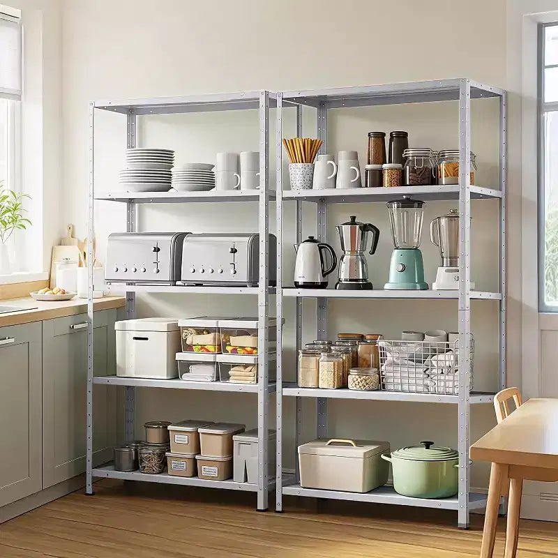 Acekool Scaffale Metallico a 5 Ripiani Resistente, Scaffalatura Regolabile per Garage, 91x30x173 cm per Cucina, Dispensa, Cantina, Lavanderia