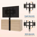 Mobile porta TV con supporto 47.2 Moderno Centro Intrattenimento, Cassettiera in Rattan a 6 Cassetti per TV da 32-85 Pollici, Consolle Multimediale con Contenitore per Soggiorno