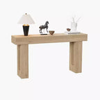 COZONY Tavolo consolle in legno, lungo 160 cm, rettangolare, stile rustico, resistente all'acqua e ai graffi, per soggiorno, corridoio, atrio, dietro il divano