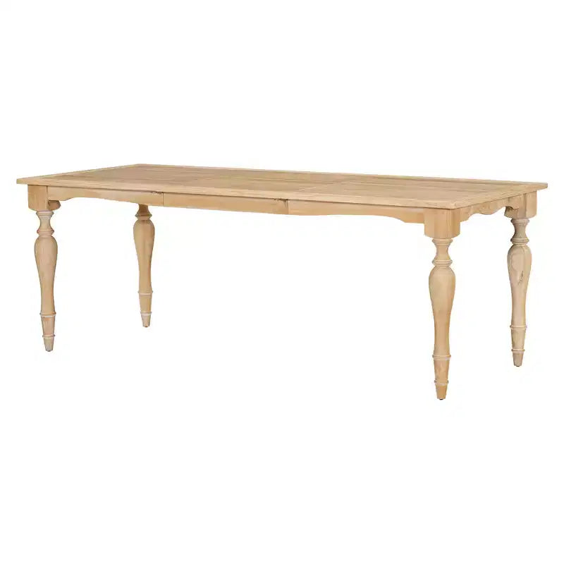 MAYEERTY 82.7 Tavolo da Pranzo Tradizionale Vintage Allungabile, 23.6 Piano Rimovibile Finitura Naturale
