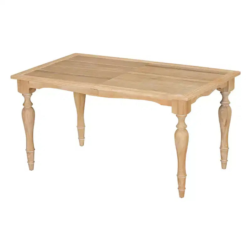 MAYEERTY 82.7 Tavolo da Pranzo Tradizionale Vintage Allungabile, 23.6 Piano Rimovibile Finitura Naturale