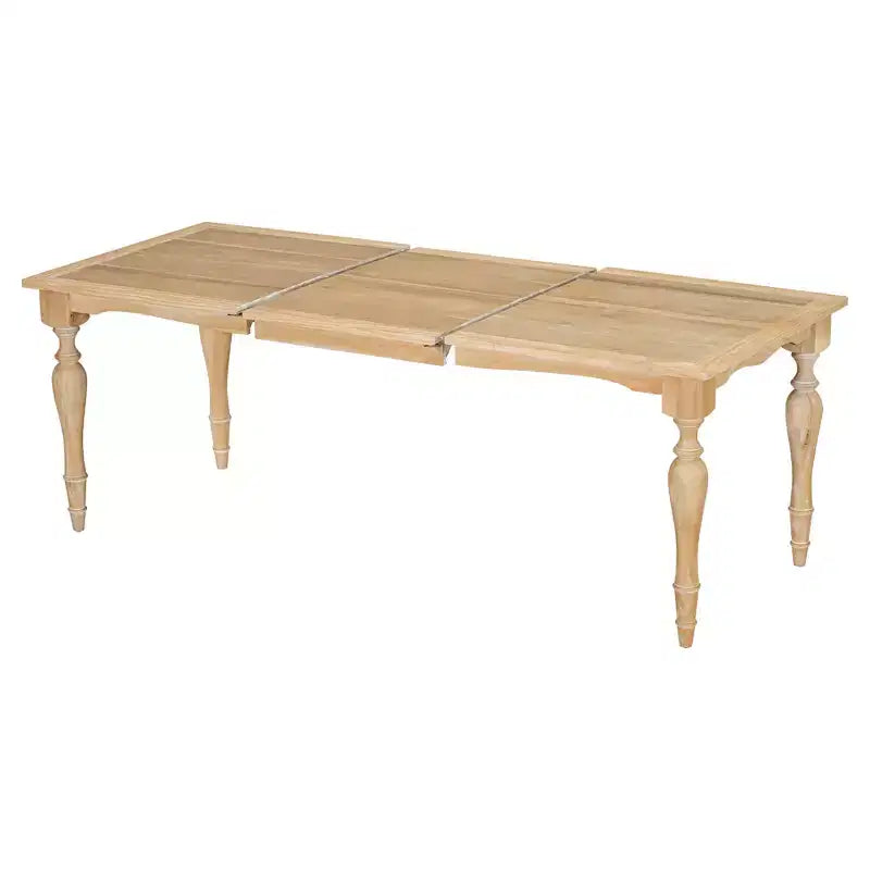 MAYEERTY 82.7 Tavolo da Pranzo Tradizionale Vintage Allungabile, 23.6 Piano Rimovibile Finitura Naturale