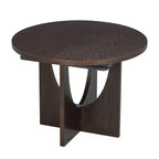 Set da pranzo rotondo allungabile da 5 pezzi per 4 persone, tavolo da cucina moderno con prolunga rimovibile e 4 sedie imbottite per sala da pranzo
